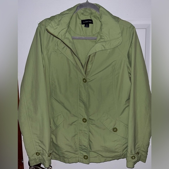 Lands' End Women's Light Green Utility Jacket - Picture 1 of 3